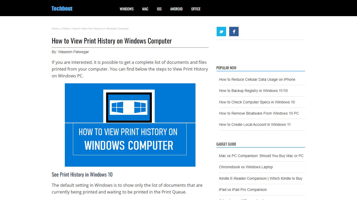 How to View Print History on Windows PC - Techbout